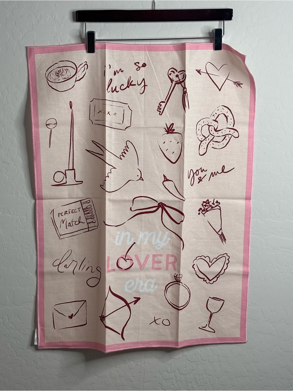 Anthropologie My Lover Era Dish Dish Tea Towel NWT 28x21. Sold Out - Picture 2 of 9